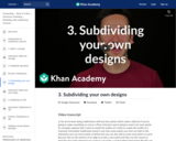 3. Subdividing your own designs