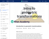 Introduction to geometric transformations