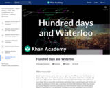 Hundred days and Waterloo