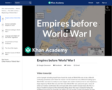 Empires before World War I