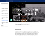 Technology in World War I