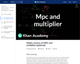Mathy version of MPC and multiplier (optional)