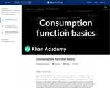 Consumption function basics