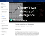 Piketty's two drivers of divergence