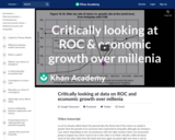 Critically looking at data on ROC and economic growth over millenia