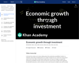 Economic growth through investment