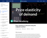 Price elasticity of demand using the midpoint method