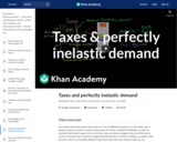 Taxes and perfectly inelastic demand