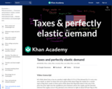 Taxes and perfectly elastic demand