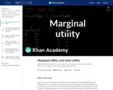 Marginal utility and total utility