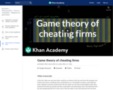 Game theory of cheating firms