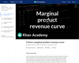 A firm's marginal product revenue curve