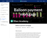 Balloon payment mortgage