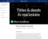 Titles and deeds in real estate