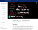 Introduction to the income statement