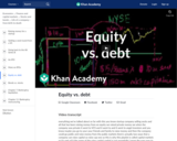 Equity vs. debt