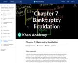 Chapter 7: Bankruptcy liquidation
