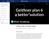 Geithner plan 6: A better solution