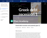 Greek debt recession and austerity (part 1)