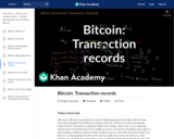 Bitcoin: Transaction records