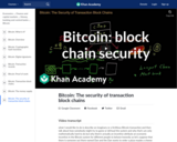 Bitcoin: The security of transaction block chains