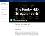 The funky -ed irregular verb