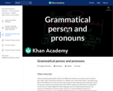 Grammatical person and pronouns