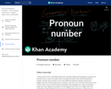 Pronoun number