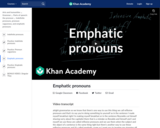 Emphatic pronouns