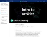 Intro to articles