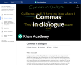 Commas in dialogue