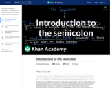 Introduction to the semicolon