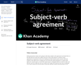 Subject-verb agreement