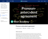 Pronoun-antecedent agreement