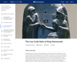 The Law Code Stele of King Hammurabi