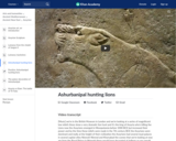 Ashurbanipal hunting lions