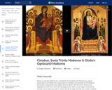 Cimabue, Santa Trinita Madonna & Giotto's Ognissanti Madonna