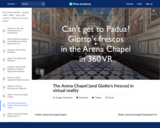 The Arena Chapel (and Giotto's frescos) in virtual reality