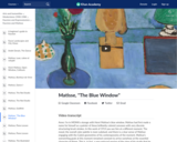 Matisse, "The Blue Window"