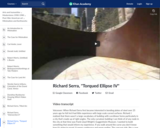 Richard Serra, "Torqued Ellipse IV"