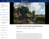 Constable, The Hay Wain (Landscape: Noon)