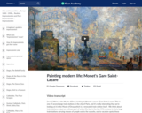 Painting modern life: Monet's Gare Saint-Lazare