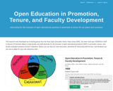Open Education in Promotion, Tenure, and Faculty Development