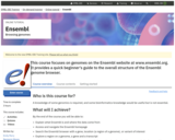 Ensembl: Browsing genomes