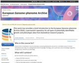 European Genome-phenome Archive: Quick tour