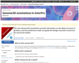 Genome3D annotations in InterPro: Quick tour