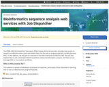Bioinformatics sequence analysis web services with Job Dispatcher