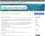 Creating complex PDBe API queries