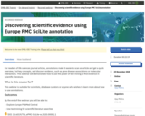 Discovering scientific evidence using Europe PMC SciLite annotation