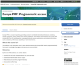 Europe PMC: Programmatic access